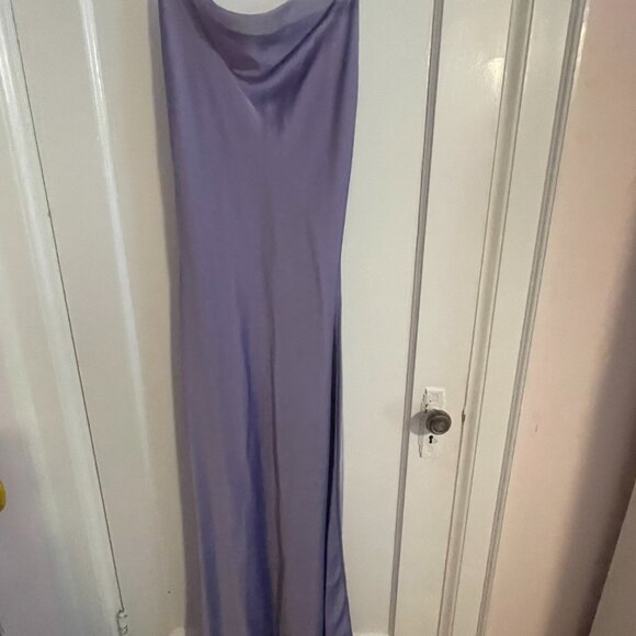 Holt Renfrew purple satin dress - Picture 7 of 8